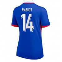 Fotbalové Dres Francie Adrien Rabiot #14 Dámské Domácí ME 2024 Krátký Rukáv